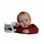 24-tolline Reborn beebipoisi nukk Pipier Realistlik juurdunud juustega Simulatsioonim&auml;nguasi lastele 24inch