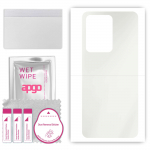 apgo MATTE Protective Skin Sticker for the back compatible with Vivo IQOO Z6 V2220A, Wrap Film, Hydrogel Film, Flexible, Soft TPU with positioning lay