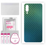apgo Protective Skin Sticker for the back compatible with Xiaomi Mi 9 Pro, Wrap Film, Foil, Vinyl - Pattern Carbon Chameleon CAKA1