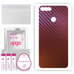 apgo skin sticker film foil vinyl for the BACK compatible with Honor 7A, scratch-resistant, easy to install - Carbon Chameleon CAKA5