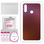 apgo skin sticker film foil vinyl for the BACK compatible with LG W10, scratch-resistant, easy to install - Carbon Chameleon CAKA5