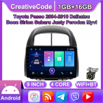 Android 2 Din Auto Multimeediapleier Toyota Passo 2004-2010 Daihatsu Boon Sirion Subaru Peaseade Stereo Carplay GPS Navigatsioon BT WIFI 1+16GB 1+16GB