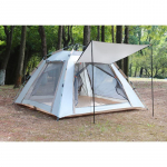 Automaatne v&auml;litelk 3-4 inimesele rannas kiiresti avatav kokkupandav kahekordne vihmakindel matkatelk tent + pad