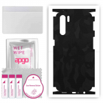 apgo Protective Skin Sticker for the back+sides compatible with Oppo Reno3, Full Wrap Film, Foil, Vinyl - Pattern Black Camo