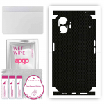 apgo Protective Skin Sticker for the back+sides compatible with Nothing Phone 2, Full Wrap Film, Foil, Vinyl - Pattern Matrix