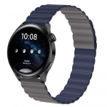 20 mm 22 mm silikoonribaga magnetaasa rihm Huawei kelladele / Amazfit / Samsung Galaxy Watch / Garmin / xiaomi kelladele For 20mm Strap hall/sinine