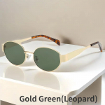 2024 Trend Luksuslikud ovaalse raamiga metallist p&auml;ikeseprillid Naiste Retro Steampunk Cat Eye p&auml;ikeseprillid Naiste klassikalised UV400 p&auml;ikesekaitseprillid