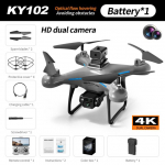 Uus KY102 Drone 2.4G 4K kaamera Genie Optical Flow Hover neljasuunaline takistuste v&auml;ltimise mobiilne kaugjuhtimispult Quadcopteri m&auml;nguasjad