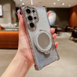 Samsung S24 Plus S23 Fe S22 S21 Note 20 Ultra A55 A54 A35 A34 A25 A15 5g Glitter Gradient Hoidja jaoks Pehme TPU Clear Square telefoni&uuml;mbrise kate Samsung S24 must