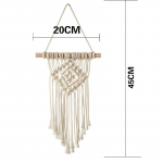 K&auml;sitsi kootud v&auml;rviline makrameerne seinaripp Boheemlaste k&auml;sit&ouml;&ouml;kaunistus Imeilus seinavaip koduks elutoa kodukaunistuseks k&auml;sit&ouml;&ouml;