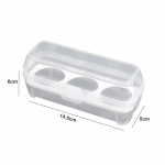 V&auml;ljas matkamunade hoiukast pikniku kaasaskantav p&otilde;rutuskindel munaalus, l&auml;bipaistev plastikust purunemiskindel munade transpordimahuti 3 Grids