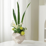Lillevaasi lauaplaadi istutuslaud majapidamiseks White Small