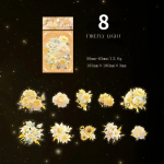 Vintage peen lillekleebiste pakk PET s&auml;deleva kaunistuse k&auml;siraamat DIY kaardikleebiste kirjatarbed 20 tk/pakk