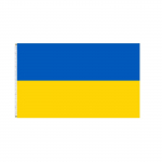 Ukraina lipu aiabaari restoran ja perepeo kaunistamine