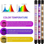 3 v&auml;rvi LED USB Grow Light f&uuml;tolamp taimedele koos juhtimisega t&auml;isspektriga Fitolampi tuled Kodu Lillede seemikuklamber f&uuml;tolamp 3 Colors
