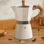 &Uuml;mara p&otilde;hjaga mokakann, &uuml;he klapiga majapidamises kasutatav v&auml;ike kohvikann, kohvivalmistamise k&auml;sitsi valmistatud kannukomplekt, espressostiilis kohv, kohviriistad 300ml valge