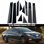 10 tk Hyundai Sonata 2011-2014 autode kujundamise jaoks, ukseakna samba postid trimmikatte kleebiste vormimine