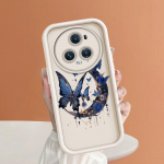 Pehme silikoonist ruudukujuline redelprintimise mustriga telefoni korpus, t&auml;iskaanega kaamera p&otilde;rutuskindel kummist &uuml;mbris Huawei Honori jaoks Honor X30 5G valge