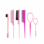 6/10 tk Juuste kujundamise kammikomplekt Kiusatav juuksehari Kolmekordne &otilde;rritav kamm Roti saba kammid &Auml;&auml;rehari Juuksesaba T&ouml;&ouml;riistad Punut&ouml;&ouml;riista silmus 6set