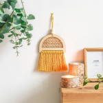Makramee Kootud Seina Riputatav Vaip Boho Boheemlaslik Kodu Tuba Kunst Dekor K&auml;sitsi valmistatud valge
