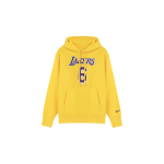 Nike Los Angeles Lakers LeBron James #6 Fliisvoodriga Pusa Kapuutsiga &Uuml;hev&auml;rvilise Kirjatr&uuml;ki ja Taskutega Meeste Pusa Kollane DB1182-728 M yellow