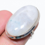 Rainbow Moonstone Gemstone Handmade 925 Sterling Silver Jewelry Ring Size 7 c1w71