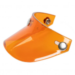 Universaalne 3 SnapButton Visiir Flip Up Tuulekaitse avatud n&auml;oga mootorrattakiivri jaoks oranž