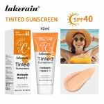 Lakeraini toonitud C-vitamiini p&auml;ikesekaitsekreem SPF50+ kaitse tundlikkuse eest, &otilde;likontroll ja niiskus