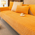 P&otilde;hjamaade stiilis 3D mustriga pl&uuml;&uuml;sist diivanikatted elutuppa Talvised tahked žakaarv&auml;rvi diivanikatted libisemiskindlad L-kujulised diivanipadjad 30x50cm pillowcase oranž