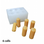 3D k&uuml;&uuml;nla silikoonvorm k&auml;sitsi valmistatud isetehtud mini silindri seebik&uuml;&uuml;nla vormi k&uuml;&uuml;nla aroomiga