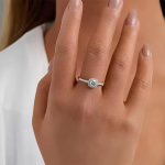 Peen mood moissanite &uuml;mmargune kihlatud pruudi abielus&otilde;rmus aastap&auml;eva kingituseks ehted 5 valge