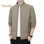 S&uuml;gis Talv Meeste Jakk P&uuml;stkrae Lukuga Sile Pind &Uuml;hev&auml;rviline L&otilde;dvalt Langev &Otilde;huke Lukuga Taskutega Isa &Auml;rireis Mantel Keskealine Mees L khaki