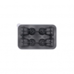 Kassi silikoonist j&auml;&auml;kuubiku kandik 4 &otilde;&otilde;nsust toidukvaliteediga kergesti vabastatav k&uuml;lmik suvekokteili viski 3D kassipoega j&auml;&auml;masin vormi k&ouml;&ouml;gitarbed must