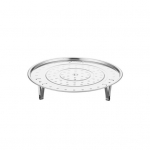 Roostevabast terasest aurutusrest koos eemaldatava alusega virnastatav multifunktsionaalne kuumakindel k&ouml;&ouml;gitoidu aurutamisalus Auruti korv 18cm