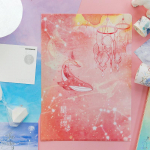 Loomingulise kujundusega failikaust &otilde;pilastele armsale anime-kirsi kassipoja testpaberist v&auml;ljal&otilde;igete albumi kleebiste kaustad kaasaskantav failikorraldaja