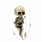 Uued vaigust k&auml;sit&ouml;&ouml;d Halloweeni koljup&uuml;&uuml;gi kaunistused kummitusfestivali aed aia kodukaunistused 4*5.5*11.5cm 108G