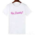 Suvised moetopid Tee Satan Is My Sugar Daddy Tumblr T&uuml;drukute s&auml;rk Esteetilised riided Sugar Baby S valge