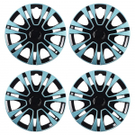 4 tk/komplekt 15-tollised/14-tollised auto ratta rummu kaunistused velgedele, auto ratta rummu korgi kate dekoratiivne rattakate l&auml;ikiv sinine ABS 15 INCH