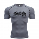 Suvine kompressiooniga dressipluus l&uuml;hikeste varrukatega meeste fitnessi T-s&auml;rk Jooksu Quick-Dry Top j&otilde;usaali treeningu Kulturismi T-s&auml;rk S-3XL L