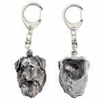 Dutch Shepherd Dog, Dutch Herder II - Silver-plated key ring with dog, handbag decoration, backpack pendant by Art-Dog brand