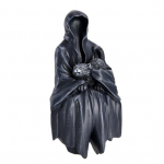 Halloweeni grimmil&otilde;ikaja kujuke &otilde;udne must r&uuml;&uuml; Surmakummitus vaigustus skulptuur siseruumides kodukontori t&ouml;&ouml;lauakaunistus ornament festivali kingitus