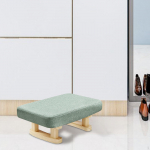 V&auml;ike madal Ottomani polsterdatud jalatugipink, kaasaegne ristk&uuml;likukujuline tool majapidamises