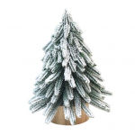 Mini j&otilde;ulupuu kaunistused Realistlikud rohelised m&auml;nnid, lumega kaetud j&otilde;ulupuu t&ouml;&ouml;lauakaunistus Simuleeritud m&auml;nd piduliku kodukontori sisekujunduse jaoks S Christmas Tree