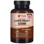Lions Mane Mushroom Supplement 4000mg with Vitamin B1, B6, B12 & Black Pepper - 180 Super Strength Vegan Tablets | Made in UK