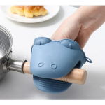 1 tk silikoonist kuumakindlad kindad klambrid, isolatsioon, mittekleepuvad libisemisvastased poti soolehoidja klambrid toiduvalmistamiseks k&uuml;psetusahju kindad sinine