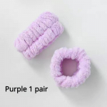 2 TK korduvkasutatav spaa randmepesurihm Pehmest mikrokiust r&auml;tikust randmepaelad n&auml;o pesemiseks Naiste t&uuml;drukute jooga jooksmine sportlik randme higipael 1 pair valge