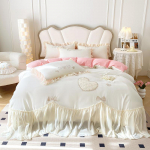 Princess Wind Wash puuvillane tikandid voodipesu neljaosaline komplekt pitslina inimesele tekikott t&uuml;drukule kolmeosaline komplekt 1.5m bed
