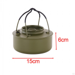 Camping Kettle Kerge Camp Tea Coffee Kann roostevabast terasest matkamiseks, seljakotimatkamiseks ja