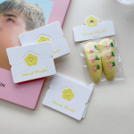 100 tk/partii kokkuvolditavad pakkepaberid kaardid v&auml;rviliste lilledega kaardid k&auml;sitsi valmistatud ehete jaem&uuml;&uuml;gi jaoks, rippuvad sildid, lilled, papp kollane