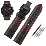 Klassikaline Tissot Speed seeria NBA &uuml;hiselt kaubam&auml;rgistatud T116.617 Ehtsa nahast k&auml;epael &Uuml;lemine kiht veisenahk Kella rihm 22mm rihm Tag heueri jaoks 22mm gray